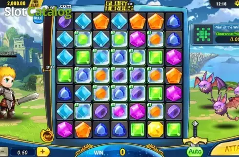 Скрин2. Glory of Heroes слот
