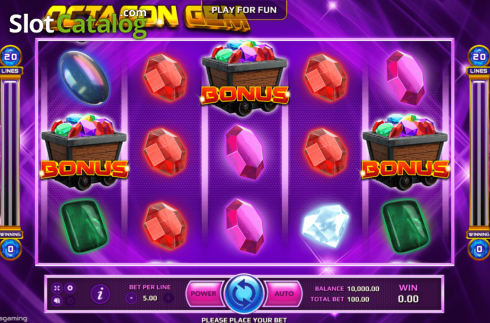 Скрин2. Octagon Gem слот