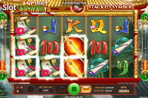Скрин4. Ancient Artifacts слот