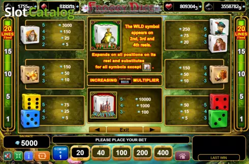 Скрин8. Froggy Dice слот