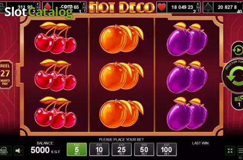 Скрин2. Hot Deco слот