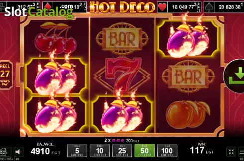 Скрин3. Hot Deco слот