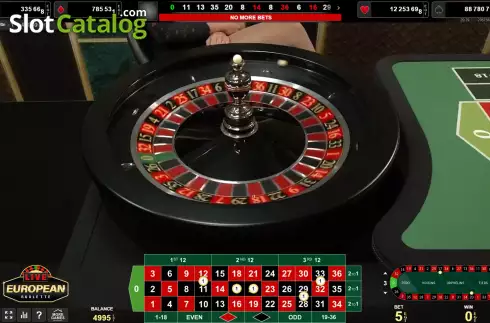 Скрин3. Live European Roulette (Amusnet) слот