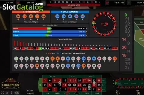 Скрин4. Live European Roulette (Amusnet) слот