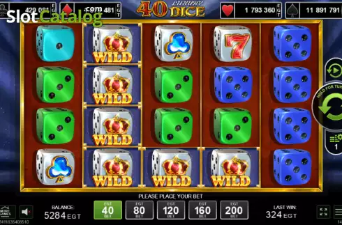 Скрин2. 40 Luxury Dice слот