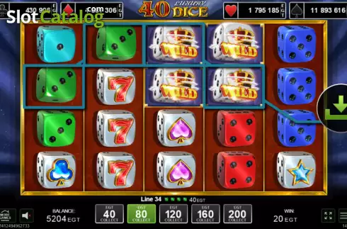 Скрин3. 40 Luxury Dice слот