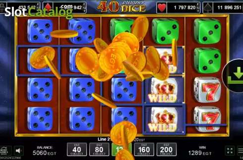 Скрин4. 40 Luxury Dice слот