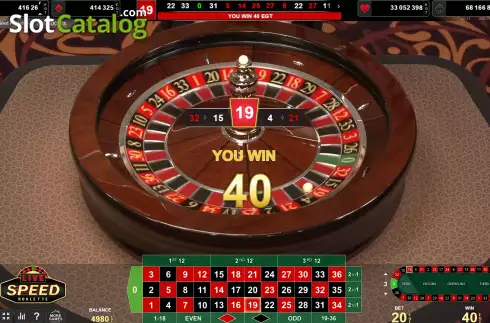 Скрин4. Live Speed Roulette (Amusnet) слот