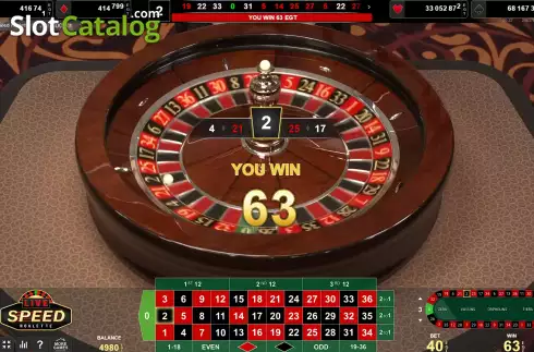 Скрин6. Live Speed Roulette (Amusnet) слот