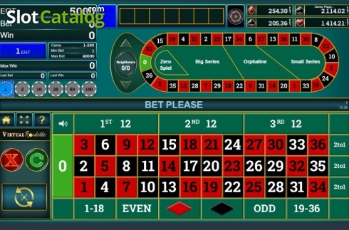 Скрин2. Virtual Roulette (Amusnet) слот