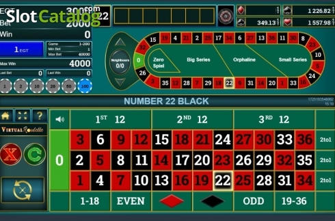 Скрин5. Virtual Roulette (Amusnet) слот