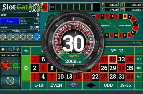 Скрин6. Virtual Roulette (Amusnet) слот