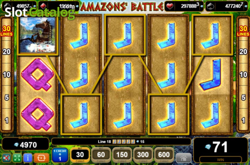 Скрин3. 50 Amazons' Battle слот