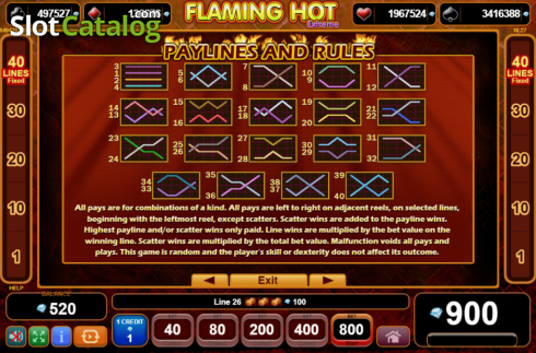 Скрин8. Flaming Hot Extreme слот
