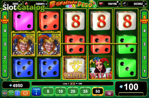 Скрин3. Burning Dice (Amusnet) слот
