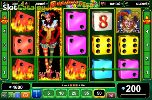 Скрин5. Burning Dice (Amusnet) слот