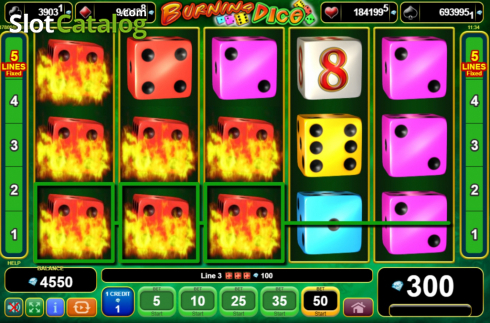 Скрин6. Burning Dice (Amusnet) слот