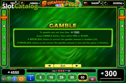 Скрин8. Burning Dice (Amusnet) слот