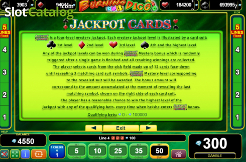 Скрин9. Burning Dice (Amusnet) слот