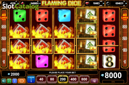 Скрин4. Flaming Dice слот