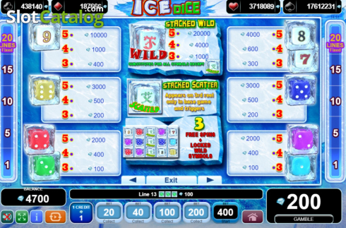 Скрин7. Ice Dice слот