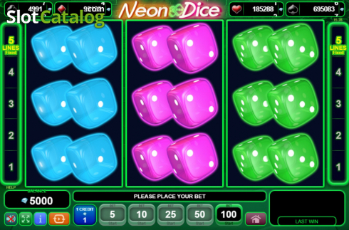 Скрин2. Neon Dice (Amusnet) слот