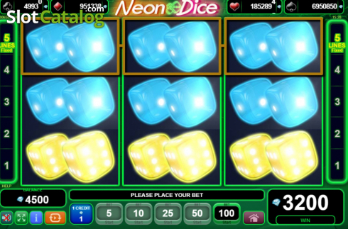 Скрин3. Neon Dice (Amusnet) слот