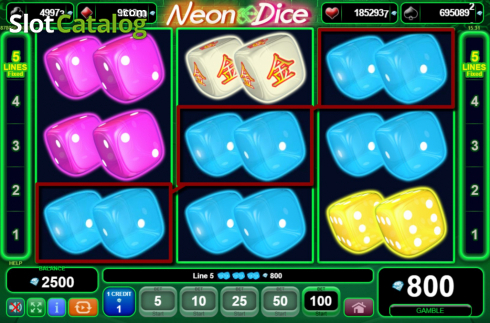 Скрин4. Neon Dice (Amusnet) слот