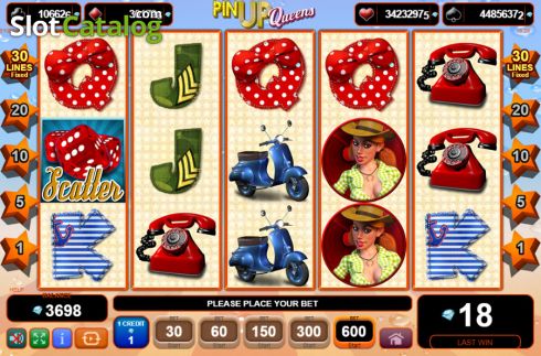 Скрин2. Pin Up Queens (Amusnet) слот