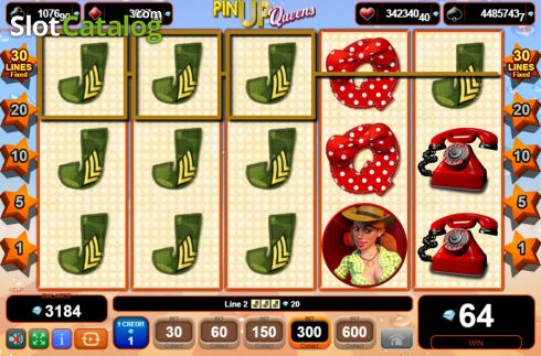 Скрин5. Pin Up Queens (Amusnet) слот