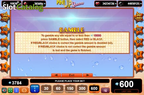 Скрин7. Pin Up Queens (Amusnet) слот
