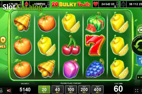 Скрин2. 20 Bulky Fruits слот