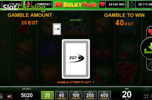 Скрин5. 20 Bulky Fruits слот