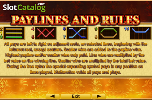 Скрин7. Versailles Gold (Amusnet) слот