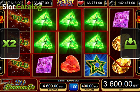 Скрин7. 20 Diamonds слот