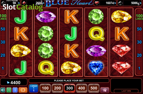 Скрин2. Blue Heart слот