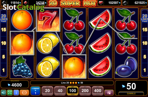 Скрин7. 20 Super Hot (Amusnet) слот