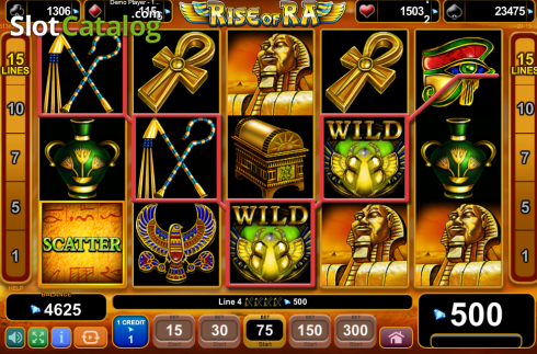 Скрин8. Rise of Ra слот