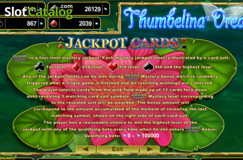 Скрин5. Thumbelina's Dream слот