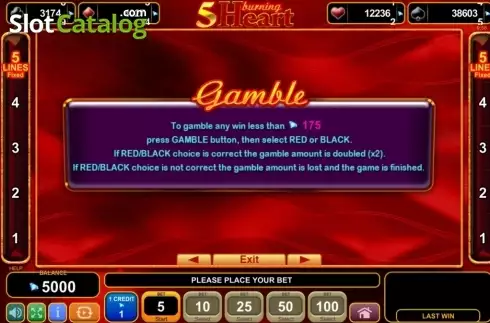 Скрин8. 5 Burning Heart (Amusnet) слот