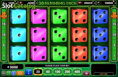 Скрин2. 20 Burning Dice слот