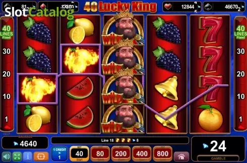 Скрин8. 40 Lucky King (Amusnet) слот