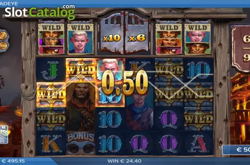 Скрин3. Deadeye (ELK Studios) слот