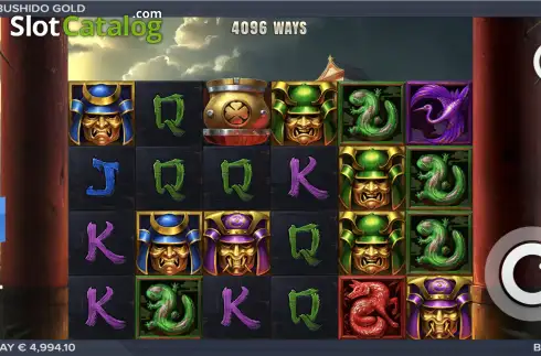 Скрин2. Bushido Gold слот