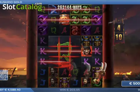 Скрин3. Bushido Gold слот