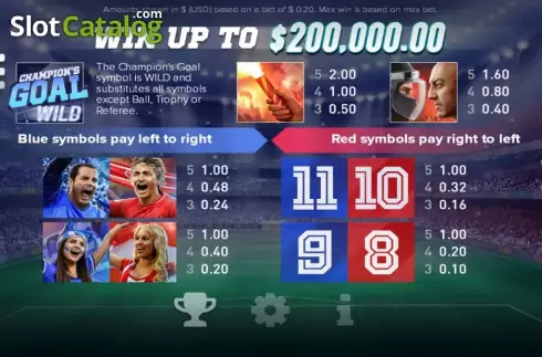 Скрин6. Champion's Goal слот