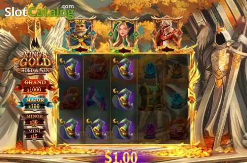 Скрин3. King's Gold Hold & Win слот