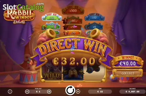 Скрин3. Rabbit Winpot Deluxe слот
