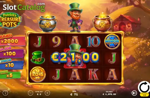 Скрин3. Patrick's Treasure Pots слот