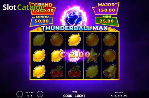 Скрин3. Thunderball Max слот